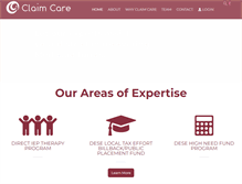 Tablet Screenshot of claimcareonline.com
